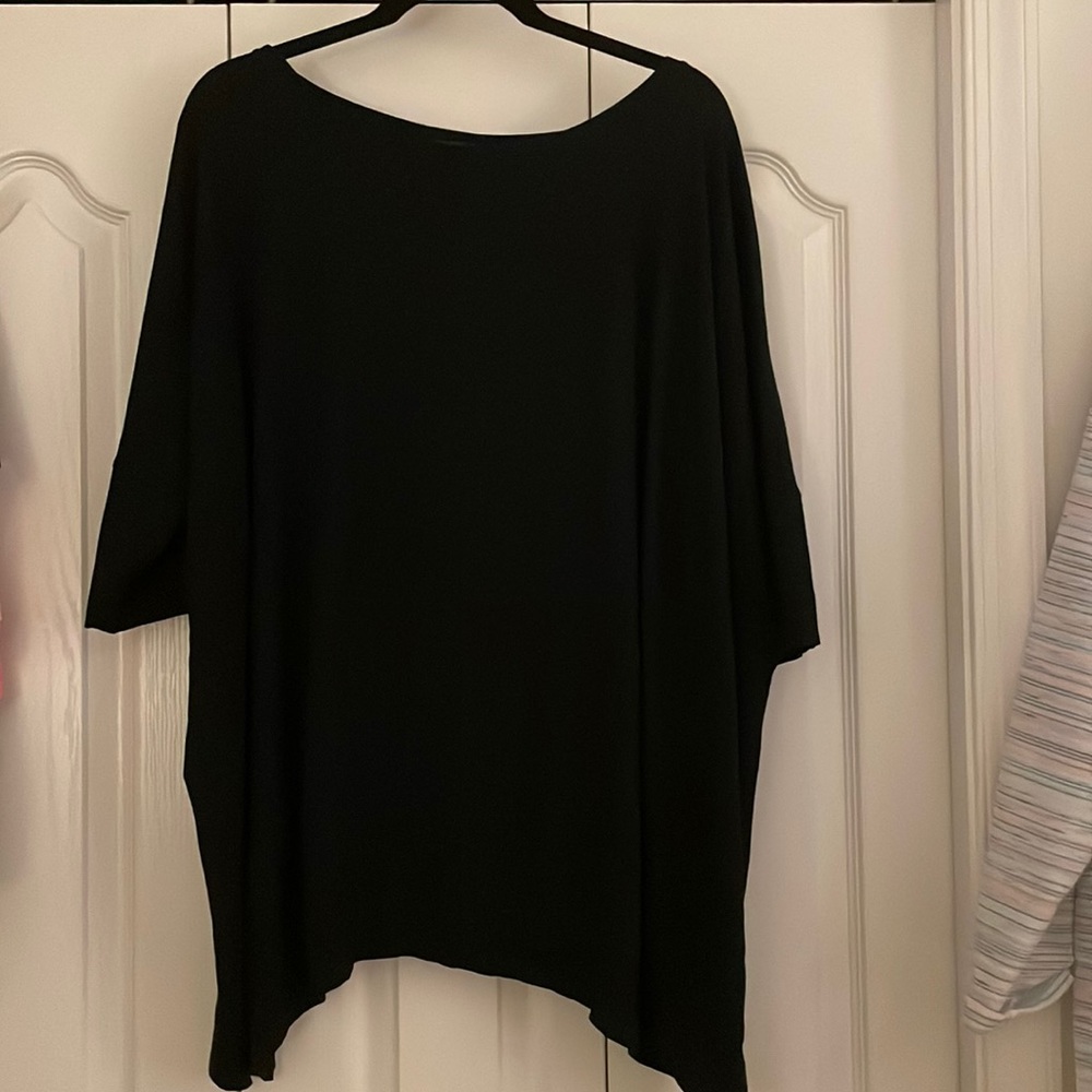 Eileen Fisher Drop Shoulder Short Sleeve Top